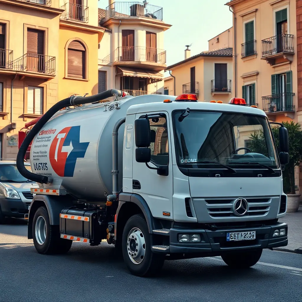 Camión cuba de desatascos y vaciado de fosas en Cataluña